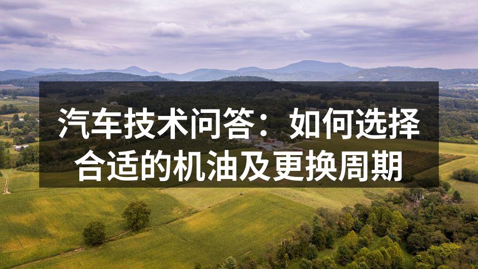 机油分类及特点图